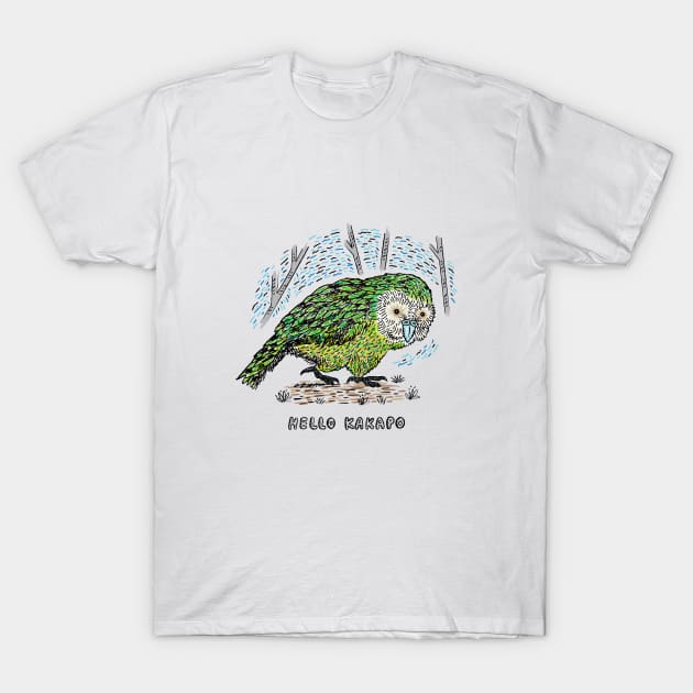 Hello Kakapo T-Shirt by sonhouse5